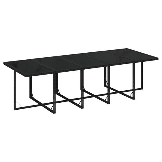 Salon de Jardin Repas 14 Personnes Extensible et Encastrable Noir – ComfortXL Outdoor Living - Image 6