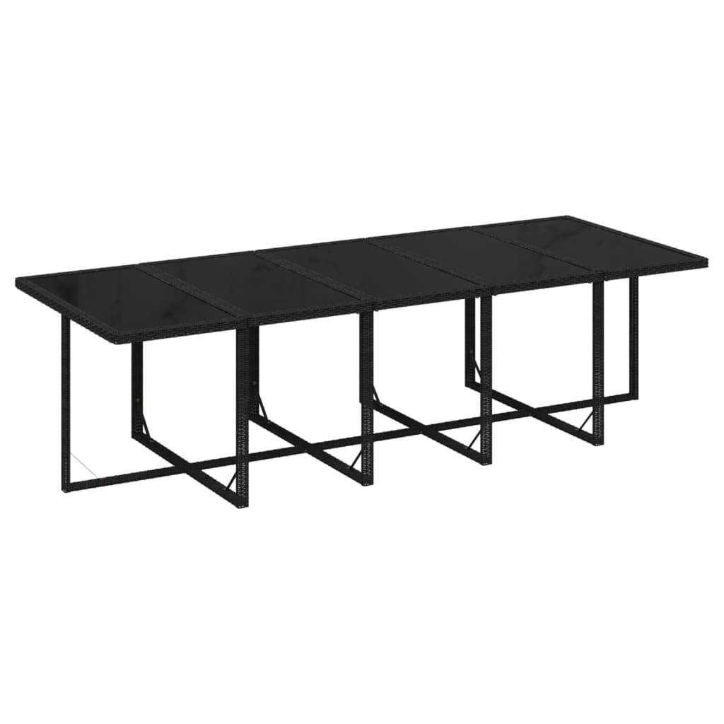 Salon de Jardin Repas 14 Personnes Extensible et Encastrable Noir – ComfortXL Outdoor Living - Image 6