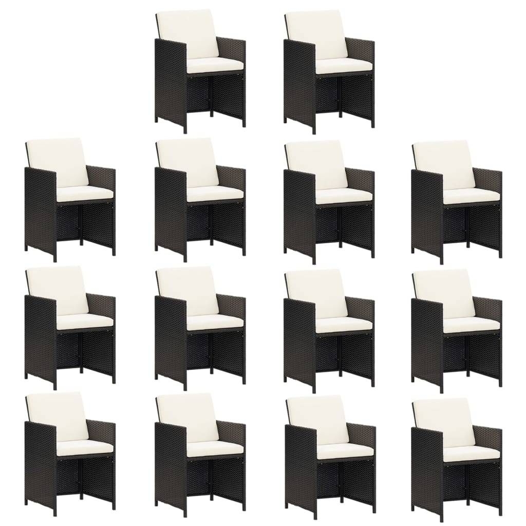 Salon de Jardin Repas 14 Personnes Extensible et Encastrable Noir – ComfortXL Outdoor Living - Image 4