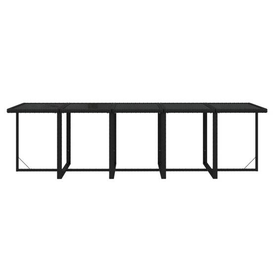 Salon de Jardin Repas 14 Personnes Extensible et Encastrable Noir – ComfortXL Outdoor Living - Image 7