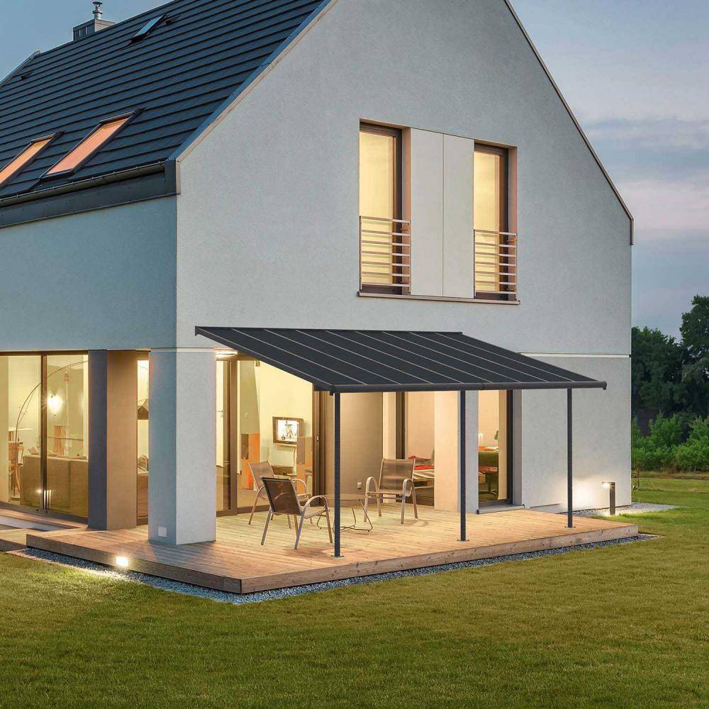 Canopia - Canopia Pergola Capri 3X5,6 Grise, toiture gris - Image 2