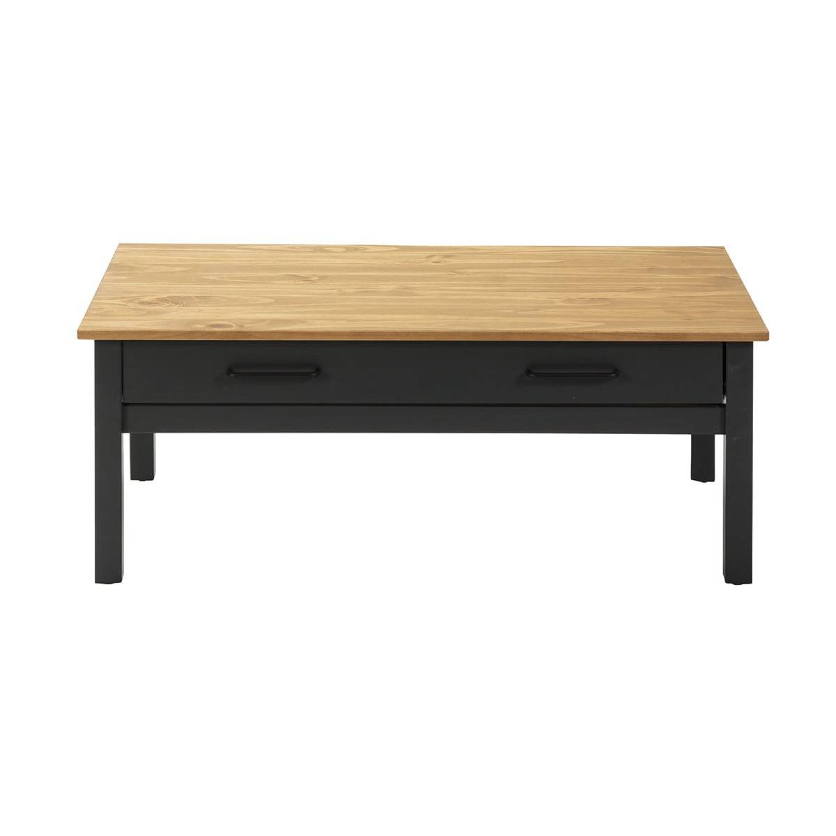 Pack Meuble TV + Table Basse + Buffet Haut + Buffet Bas 3P Bois et Bleu Pétrole - TINA - Image 9