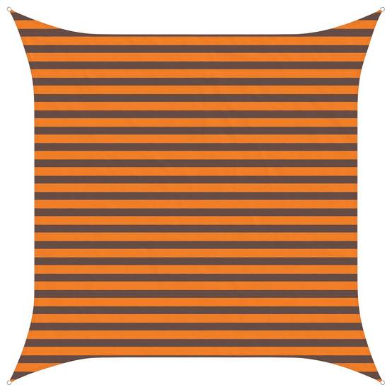 PANGIVO - Voile d'ombrage polyester Oxford orange et marron 300 x 300 cm - PANGIVO - Image 1