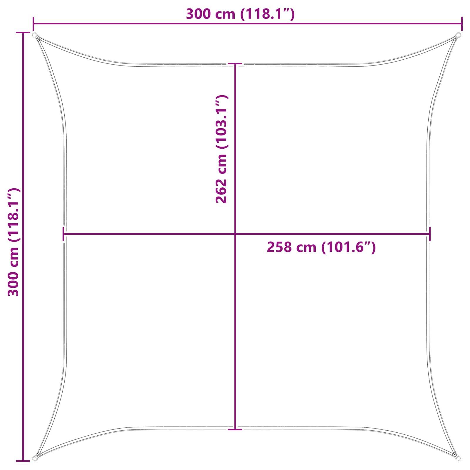 PANGIVO - Voile d'ombrage polyester Oxford orange et marron 300 x 300 cm - PANGIVO - Image 7