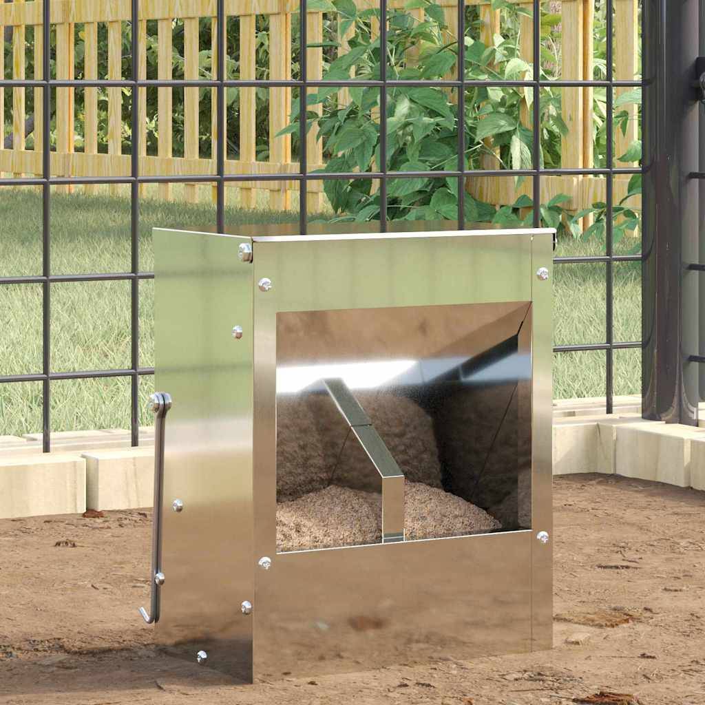 Vidaxl - Distributeur pour lapins Argent 20 x 12,5 x 25 cm vidaXL 874590 - Image 1