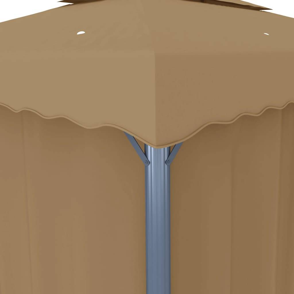 Tonnelle Aluminium Taupe 3 x 3 x 2.7 m - PANGIVO - Image 5