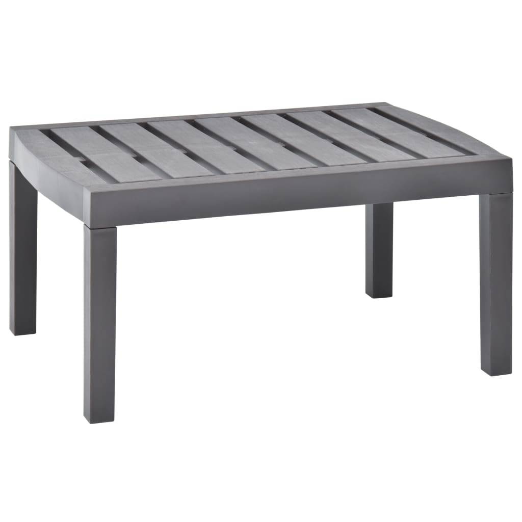 Table de jardin plastique moka 78 x 55 x 38 cm - PANGIVO - Image 1