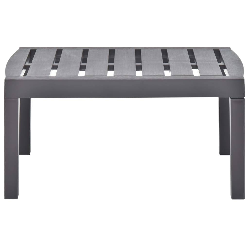 Table de jardin plastique moka 78 x 55 x 38 cm - PANGIVO - Image 2