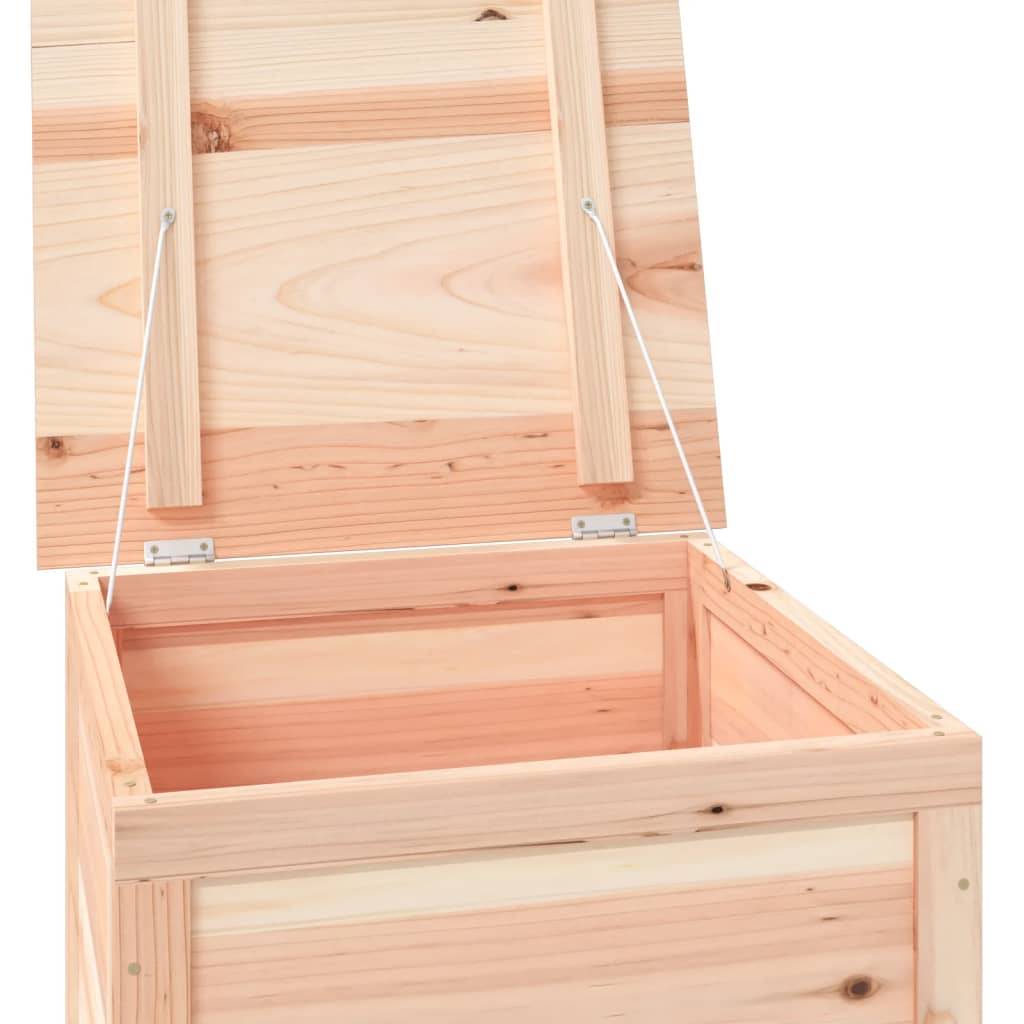 Boîte à coussins d'extérieur 50 x 50 x 56 cm bois de sapin massif - Image 5
