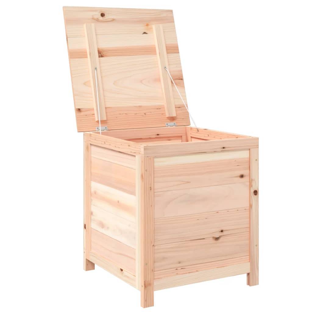 Boîte à coussins d'extérieur 50 x 50 x 56 cm bois de sapin massif - Image 4