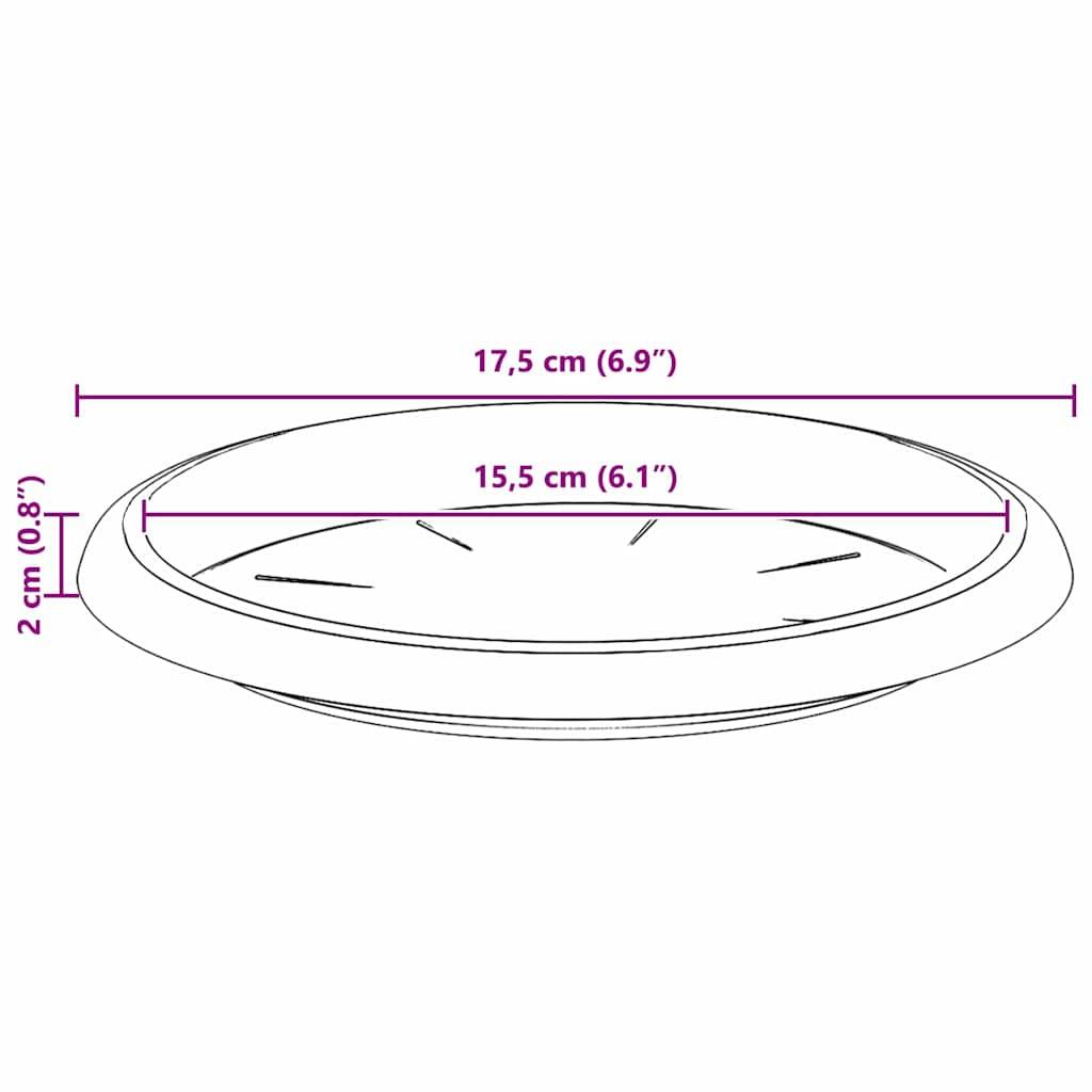 Prolenta Premium - Jardinière plastique rouge  17,5 x 17,5 x 2 cm  - Prolenta premium p39.8 - Image 10