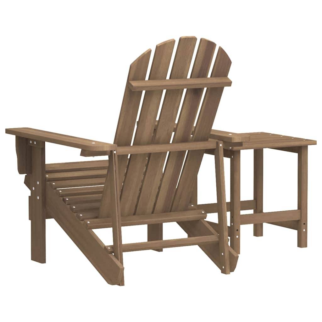 ComfortXL - Chaise de Jardin Adirondack Bois Massif et sa Table d'appoint Brun – ComfortXL Outdoor Living - Image 6