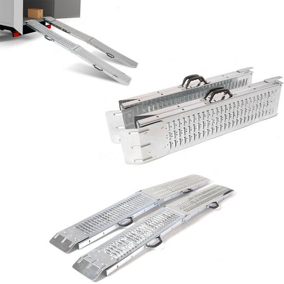 Set de 2 rampes pliables galvanisées spécial chargement - Image 5