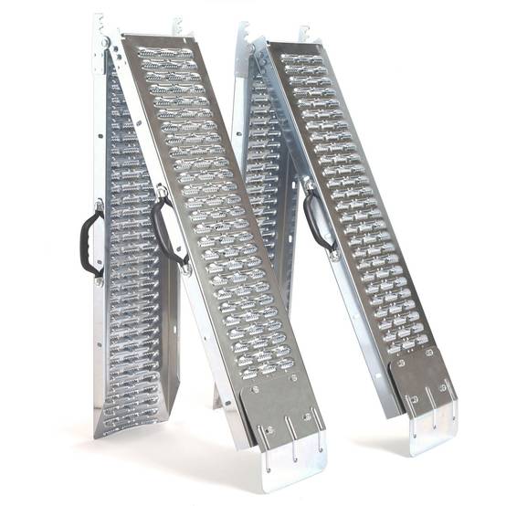 Set de 2 rampes pliables galvanisées spécial chargement - Image 2