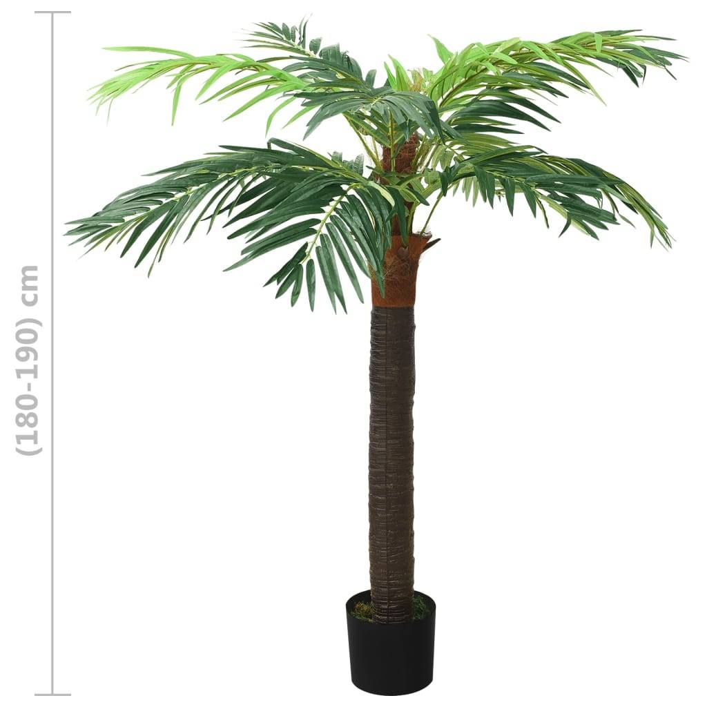 Palmier Phoenix artificiel bois et plastique vert 190 cm - PANGIVO - Image 6