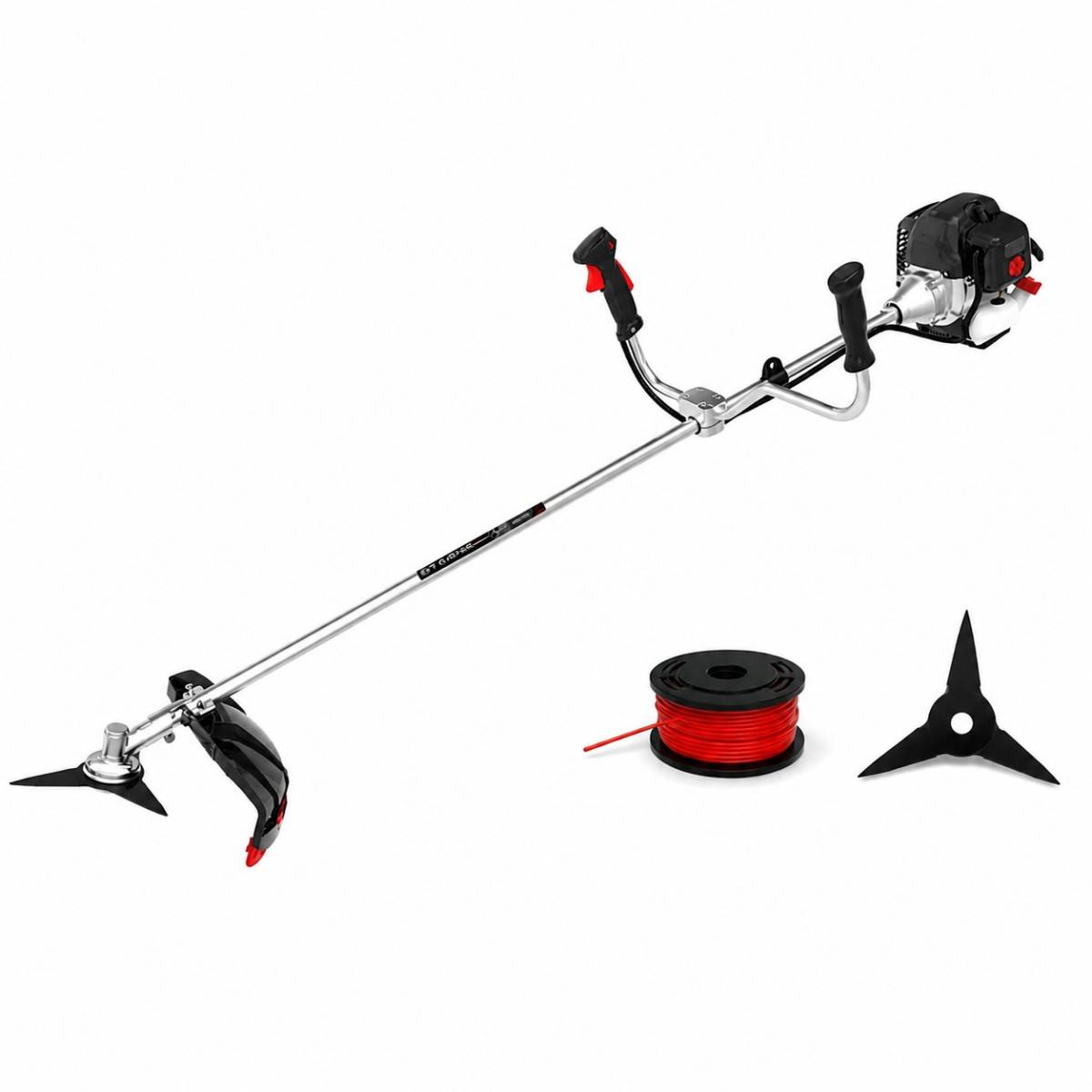 Débroussailleuse thermique 52Cm3- 2.9CV 2T Easy start Coupe 42cm Fil nylon + Lame 3 dents Système anti-vibrations Lamborghini - Image 1
