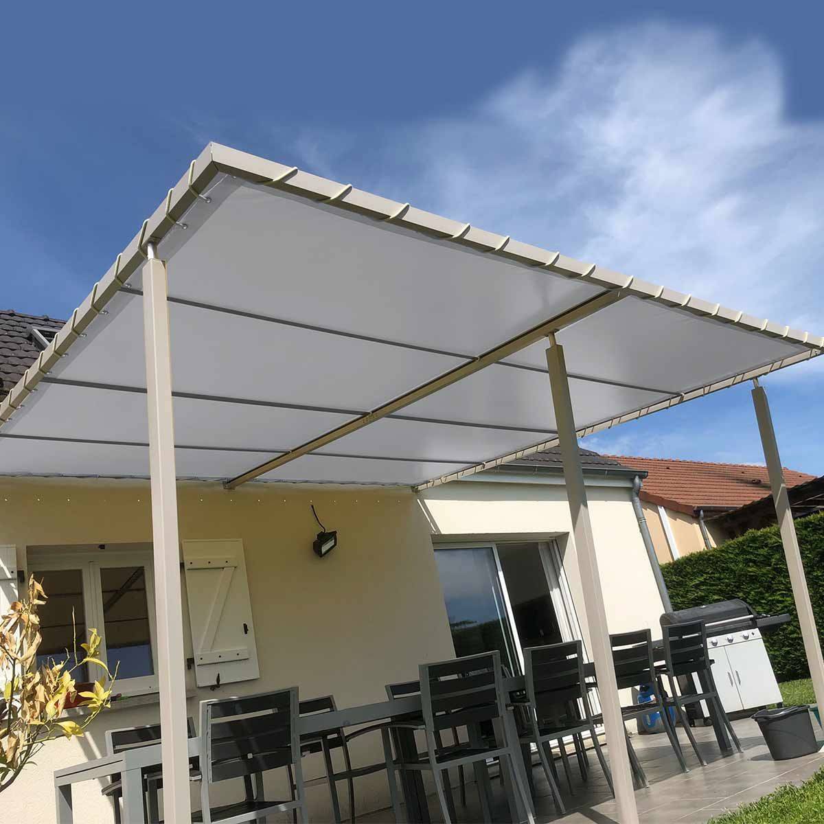 Tecplast - Bâche pour Carport Blanche 2x3 m XP640CP - Garantie 10 ans - Toile PVC étanche pour abri de voiture - Made in France TECPLAST - Image 7
