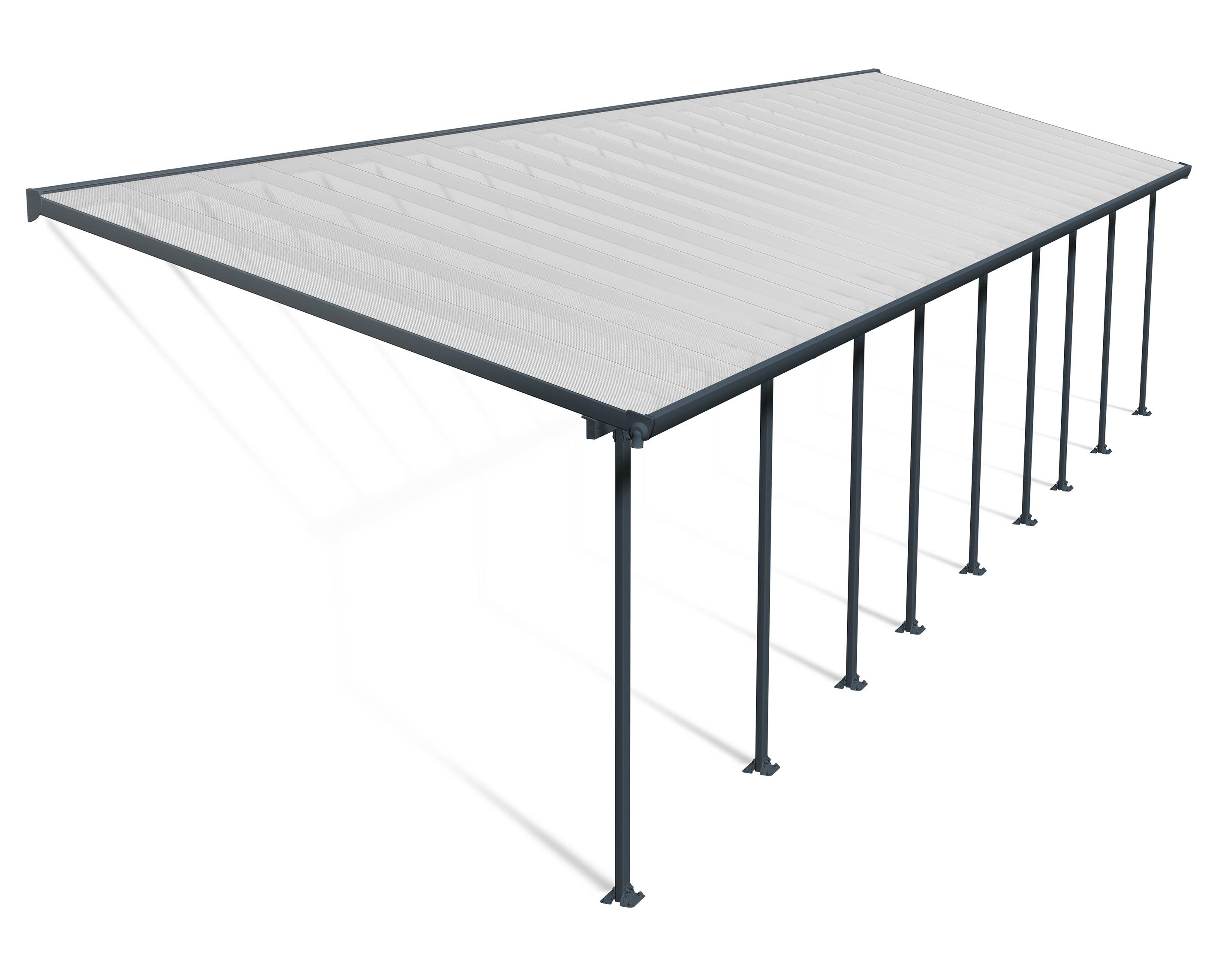 Canopia - Canopia Pergola Feria 3X12,8 Grise - Image 1