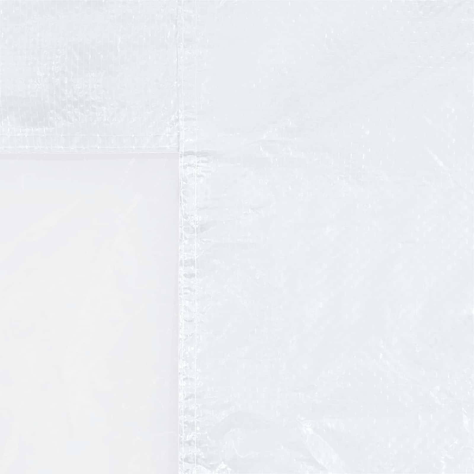 Parois de tente de fête PE et acier blanc 400 x 195 cm - PANGIVO - Image 4