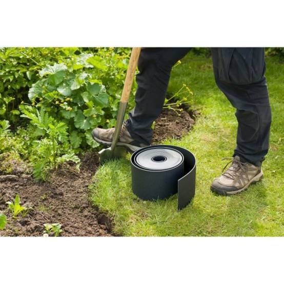 Bordure de jardin en PE noir - Nature - Bordure de jardin - 7,5cm x 10m - Épaisseur 3mm - Image 2