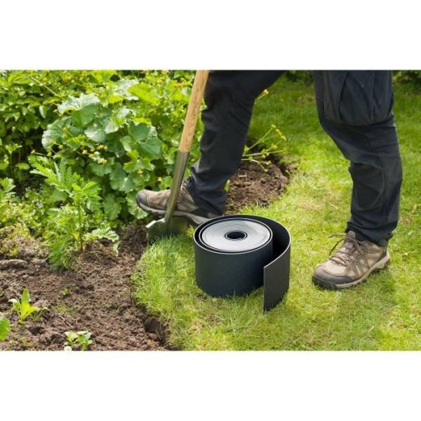 Bordure de jardin en PE noir - Nature - Bordure de jardin - 7,5cm x 10m - Épaisseur 3mm - Image 2