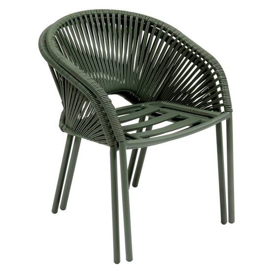 Hesperide - Fauteuil de jardin Oryon empilable vert laurier Hespéride - Image 3