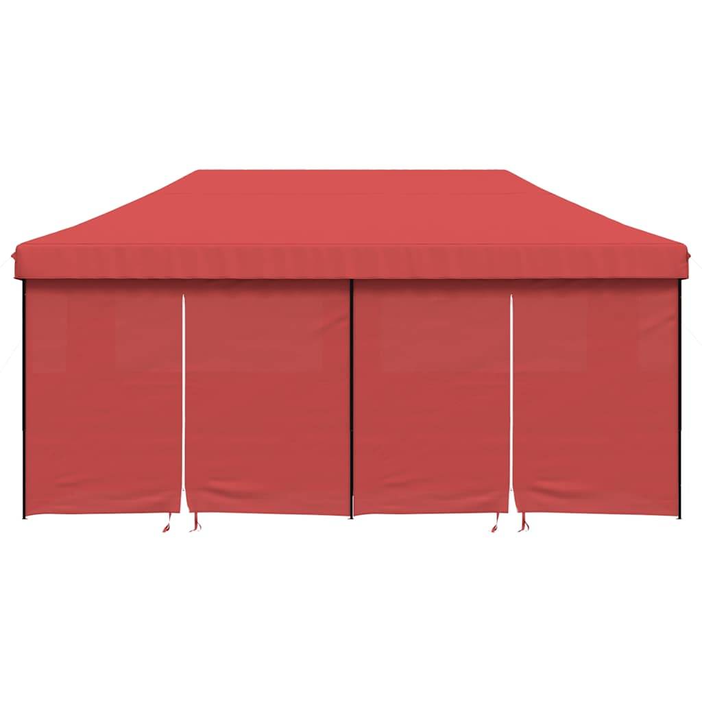 Tente de réception acier et tissu Oxford bordeaux 580 x 292 x 315 cm - PANGIVO - Image 3