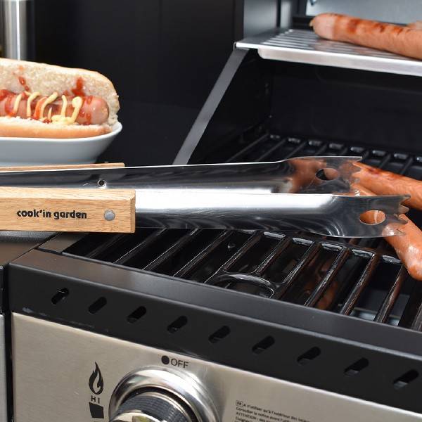 Pince manche en inox et bois FSC® 100% - Image 3