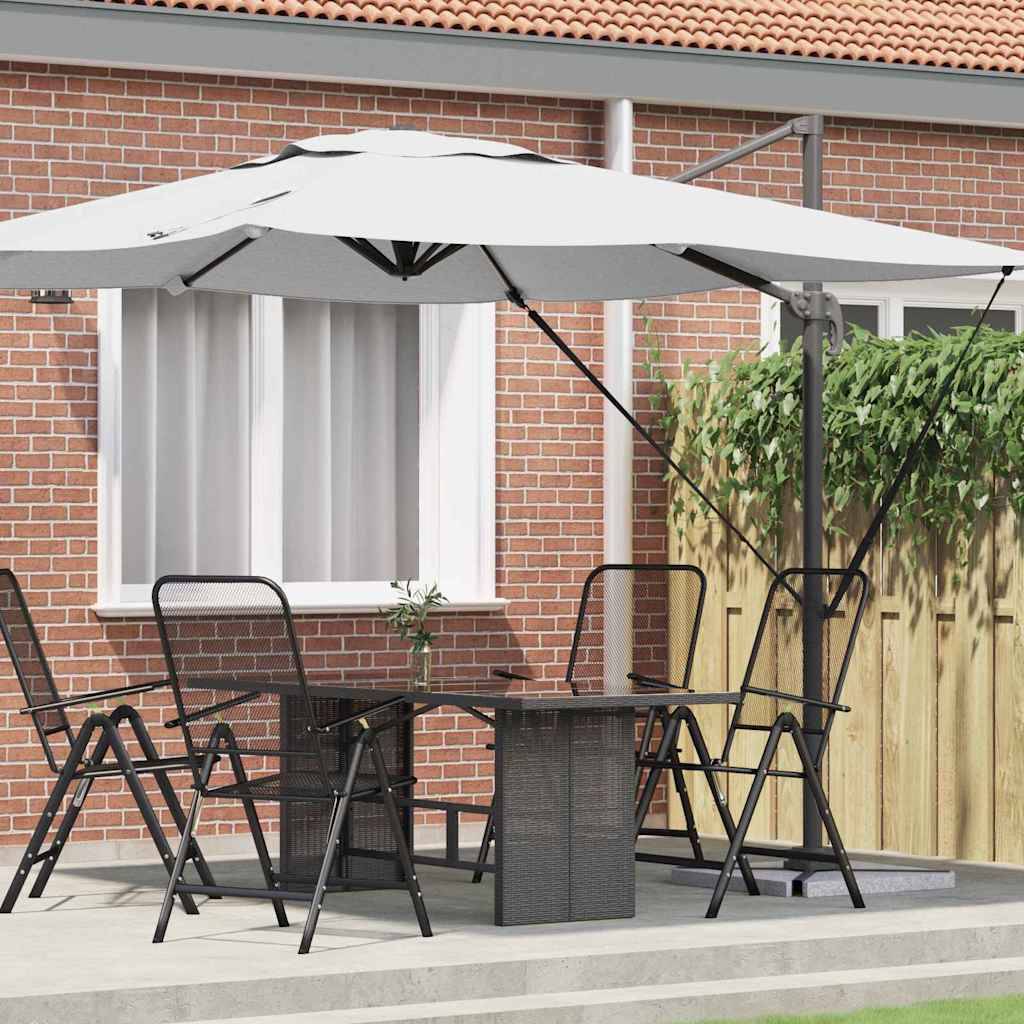 Parasol de jardin | Parasol d'extérieur | Parasol Roma Beige 286 x 284 x 265 cm Aluminium et polyester Maison Chic - Image 2