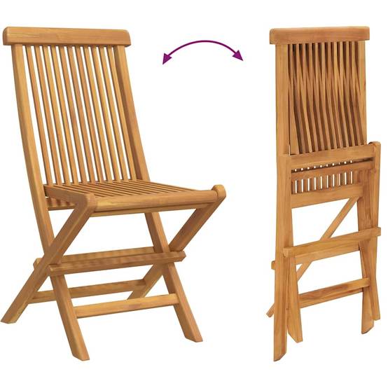 Ensemble de salle à manger jardin bois teck marron 160 x 80 x 75 cm, Poids :66.76kg - PANGIVO - Image 8