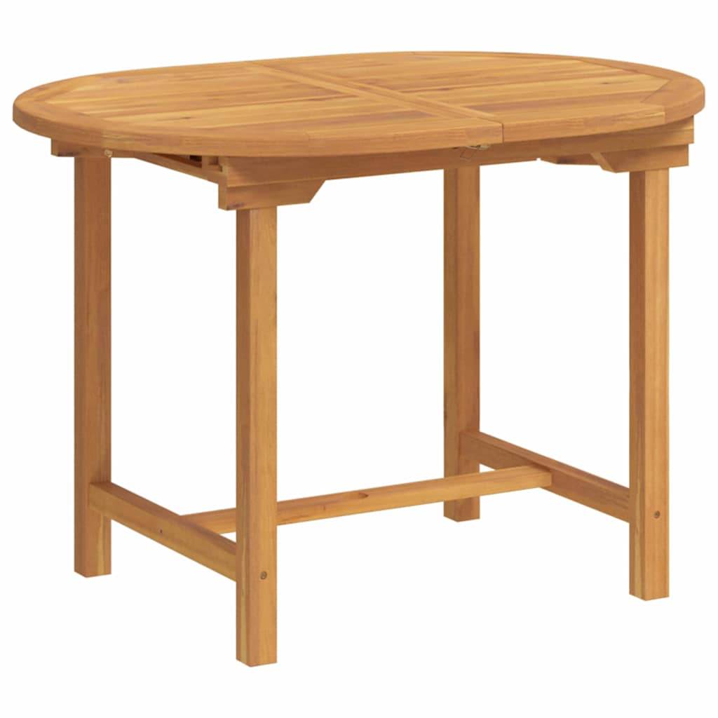 Ensemble de salle à manger jardin bois teck marron 160 x 80 x 75 cm, Poids :66.76kg - PANGIVO - Image 7