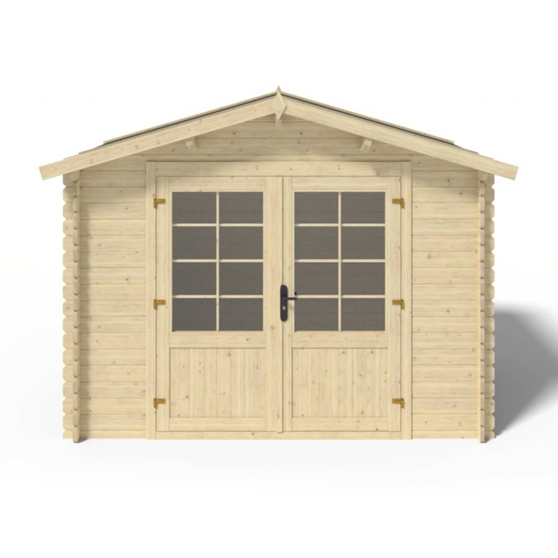 Altanka - Abri de jardin en bois - 6m2 - 3x2m - Ep. 28mm - Couleur: naturel - DOM420 - ALTANKA - Image 3