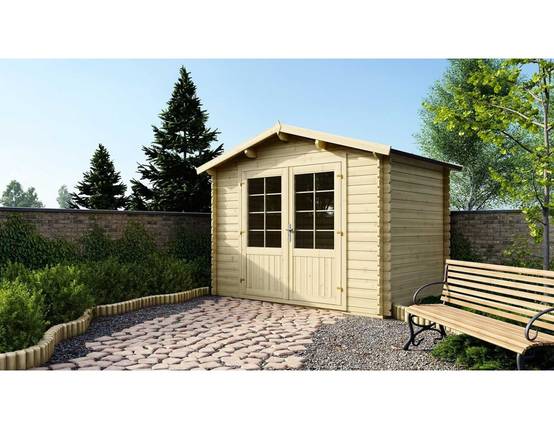 Altanka - Abri de jardin en bois - 6m2 - 3x2m - Ep. 28mm - Couleur: naturel - DOM420 - ALTANKA - Image 1