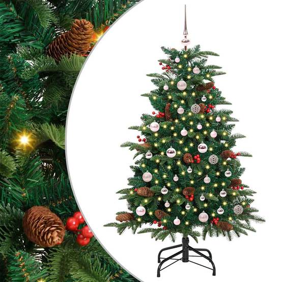 Sapin de Noël | Arbre de Noël artificiel Vert 150 cm PVC, métal et plastique Maison Chic - Image 2