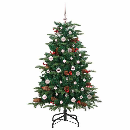 Sapin de Noël | Arbre de Noël artificiel Vert 150 cm PVC, métal et plastique Maison Chic - Image 3