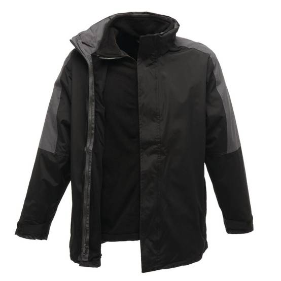 Veste imperméable 3 en 1 Regatta Professional DEFENDER III Noir / Gris M
