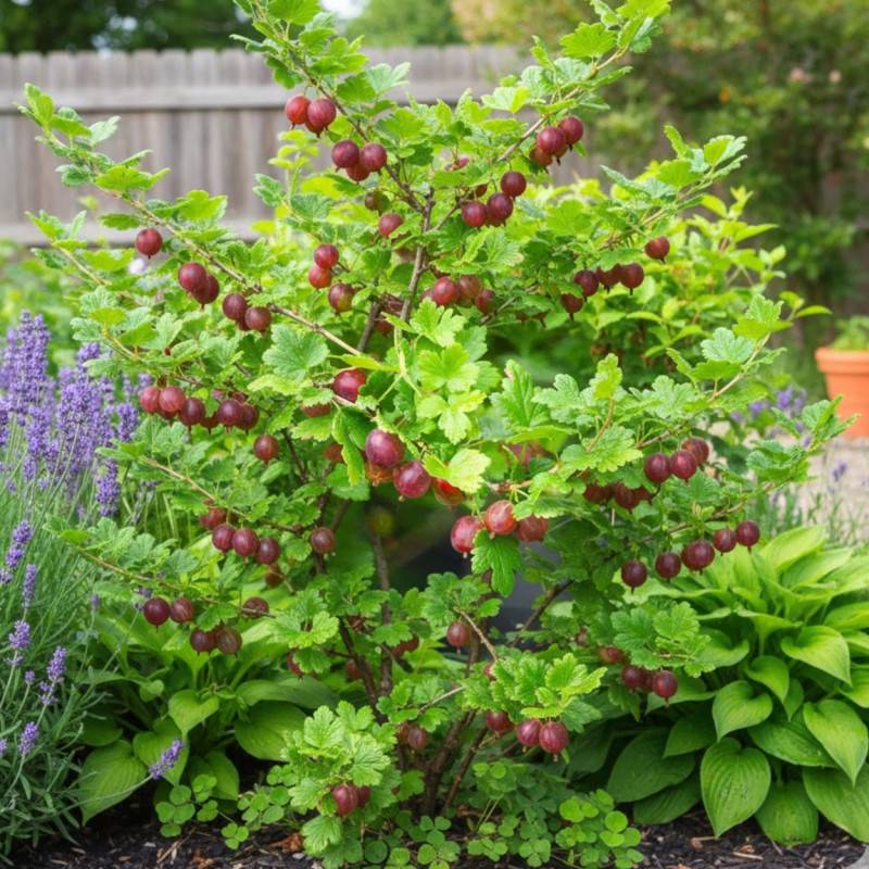 Groseillier à maquereaux Worcesterberry - Bon rendement - Pot de 3L - 30/60 cm - De 1,00 m à 1,50 m - Image 4