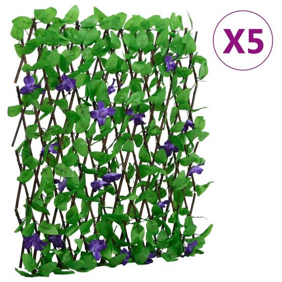 Treillis de lierre artificiel PVC bois vert 180 x 70 cm, Poids :3.94kg - PANGIVO - Image 1