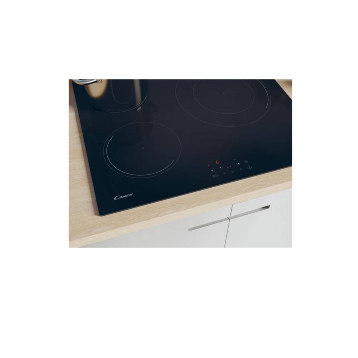 Table de cuisson induction 60cm 3 feux 7000w noir CI633CBB/1 Candy - Image 4
