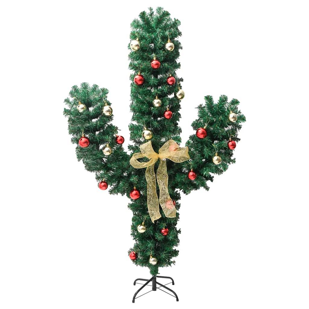 Vidaxl - Cactus de Noël avec support et LED Vert 180 cm PVC vidaXL 344656 - Image 9