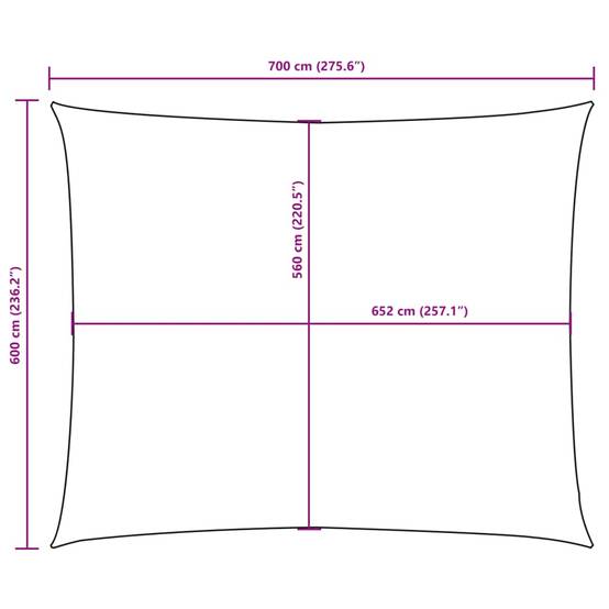 Voile de parasol tissu oxford noir 6 x 7 x 0.1 cm - PANGIVO - Image 10