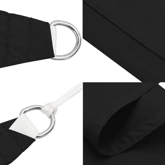 Voile de parasol tissu oxford noir 6 x 7 x 0.1 cm - PANGIVO - Image 7