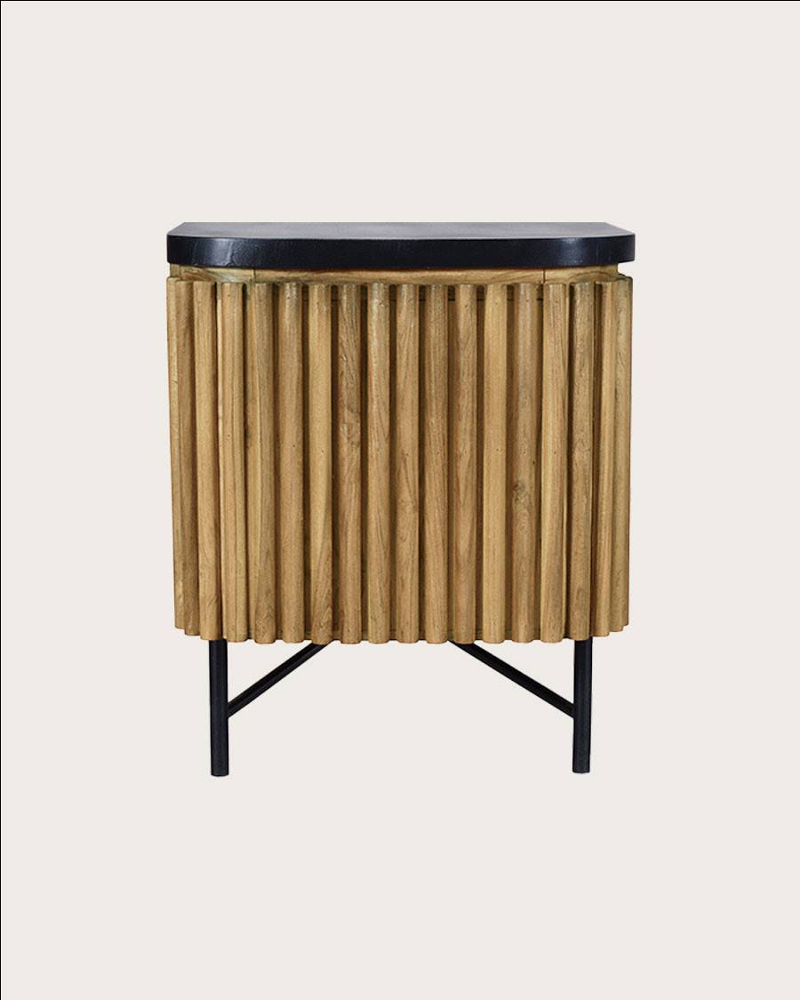 Opéra - Meuble  rétro en teck massif recyclé 140 cm - UNIQKA - Image 10
