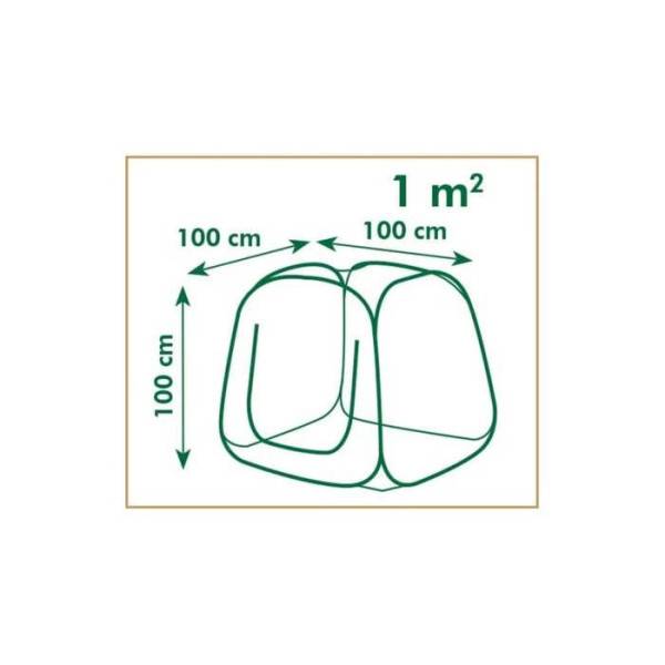 Serre de jardin Pop-Up - NATURE - 100x100x100 cm - PE transparent - Protection anti-UV - Image 4