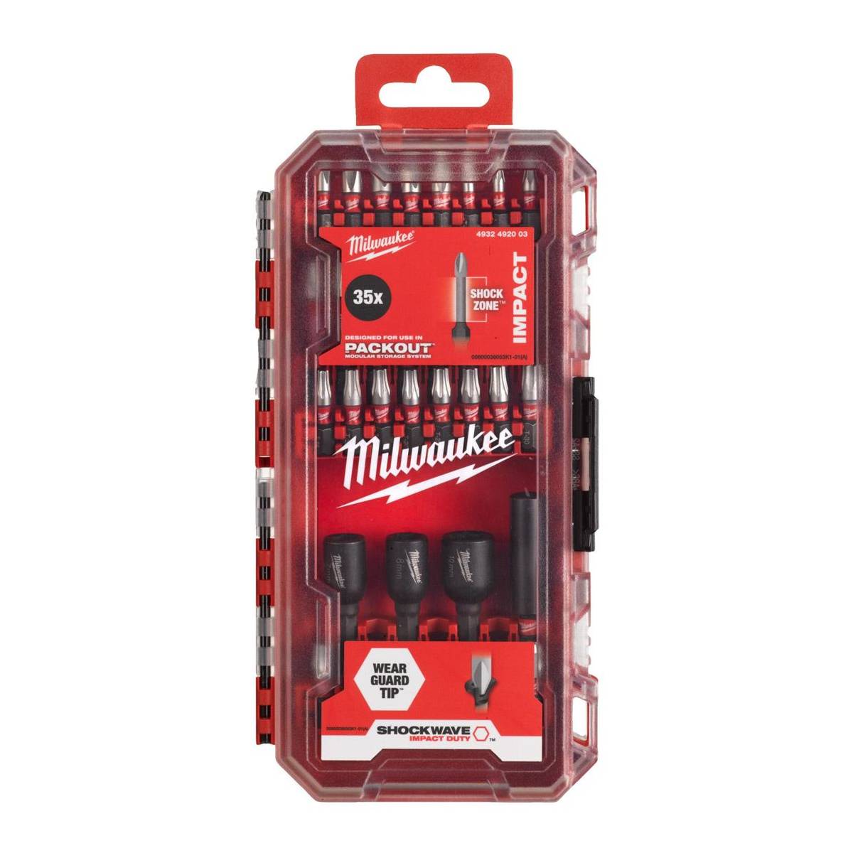 Coffret 35 embouts de vissage pour visseuse à choc Shockwave - MILWAUKEE - 4932492003 - Image 3