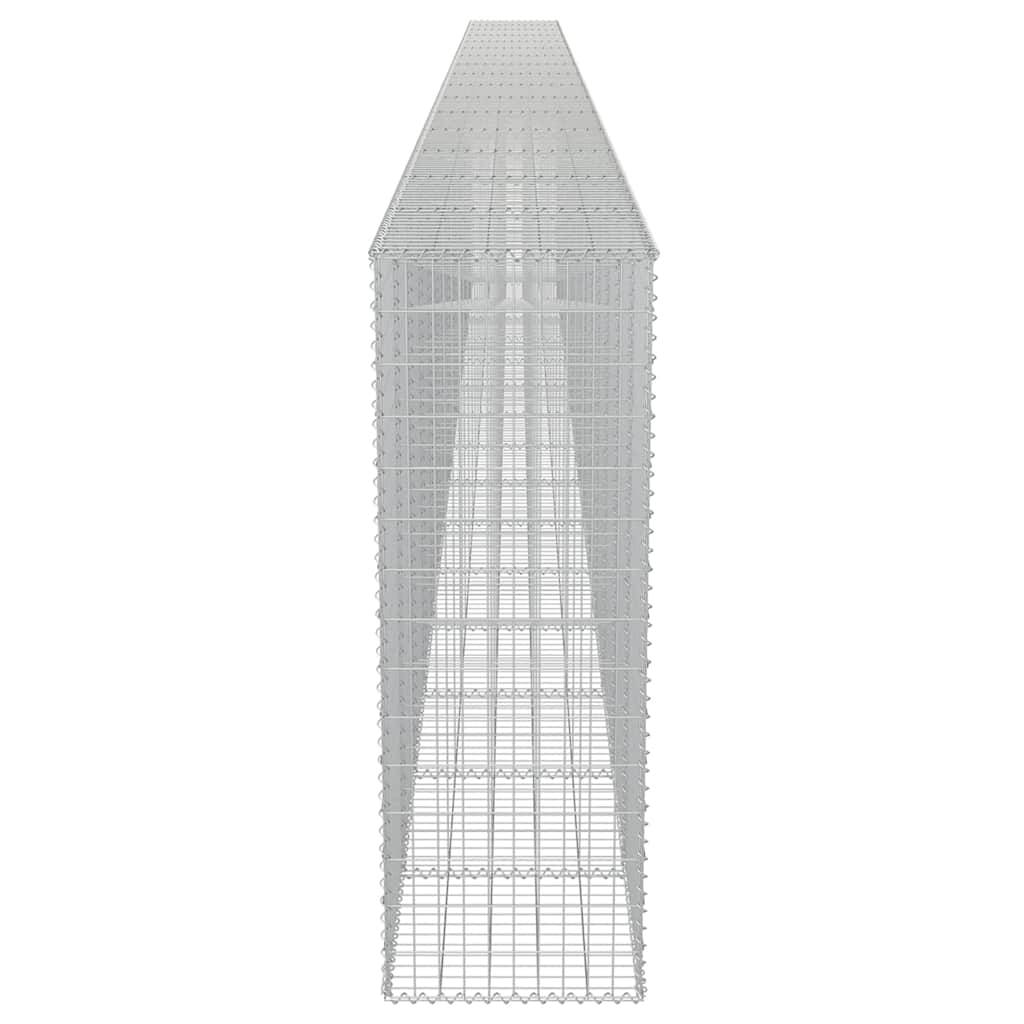 PANGIVO - Mur à gabion avec couvercles Acier galvanisé Argenté 900 x 50 x 150 cm - PANGIVO - Image 6