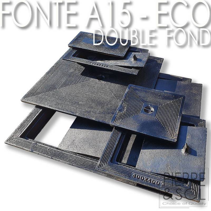 Couvercle en fonte à double fond pour regard d'inspection - A15 - LINE ECO - 60 x 45 cm - Image 3