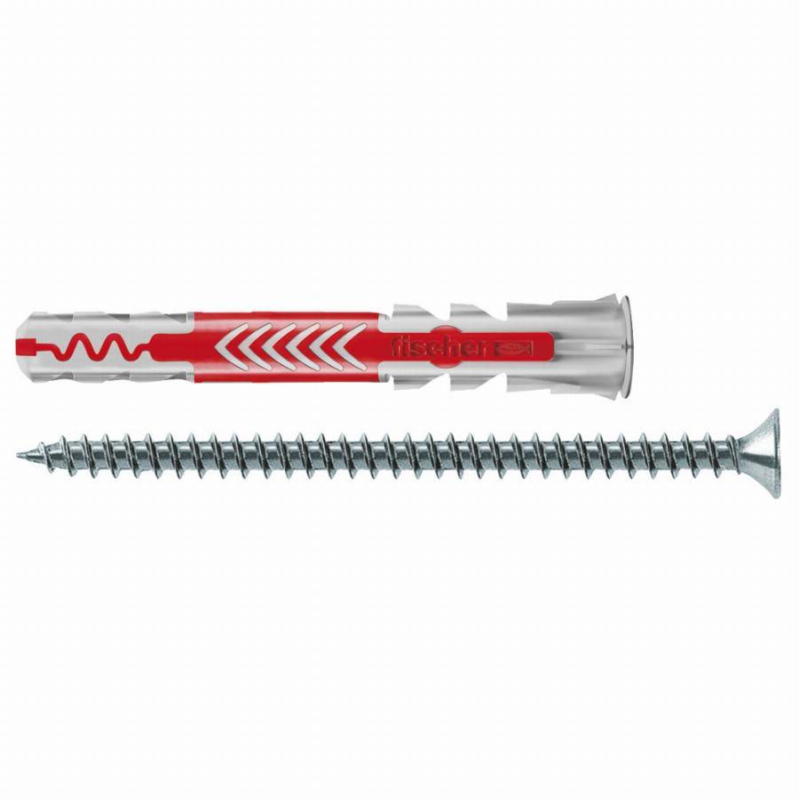 Fischer - Cheville tous matériaux DuoPower FISCHER 6x50 + Vis - Boite de 50 - 538245 - Image 1