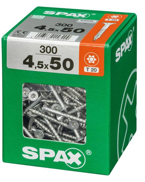 Spax - Lot de 300 vis acier tête fraisée torx SPAX, Diam.4.5 mm x L.50 mm - Image 4