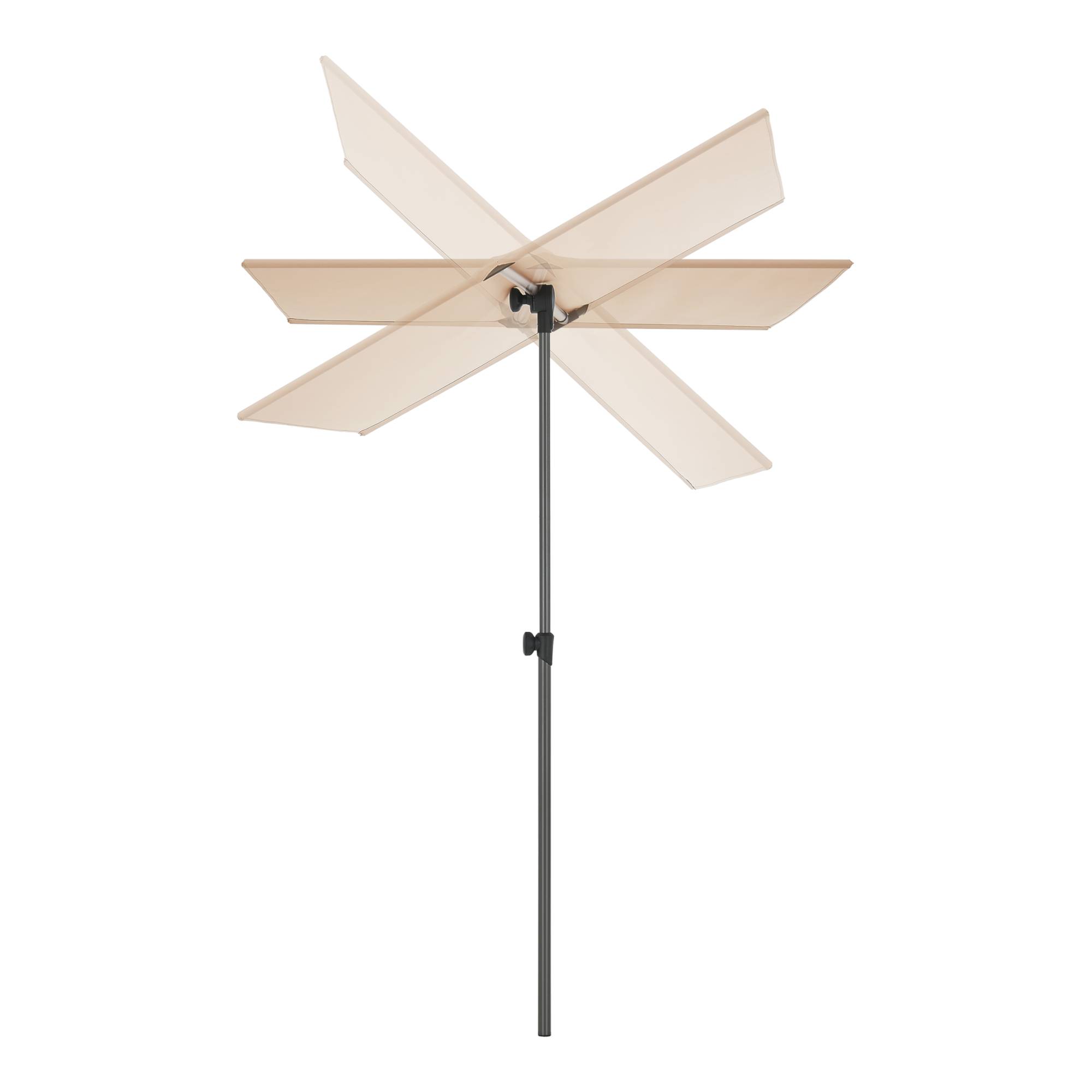 Pro.Tec - Parasol Carsoli inclinable à 360° rectangulaire 180 x 130 cm sable [pro.tec] - Image 4